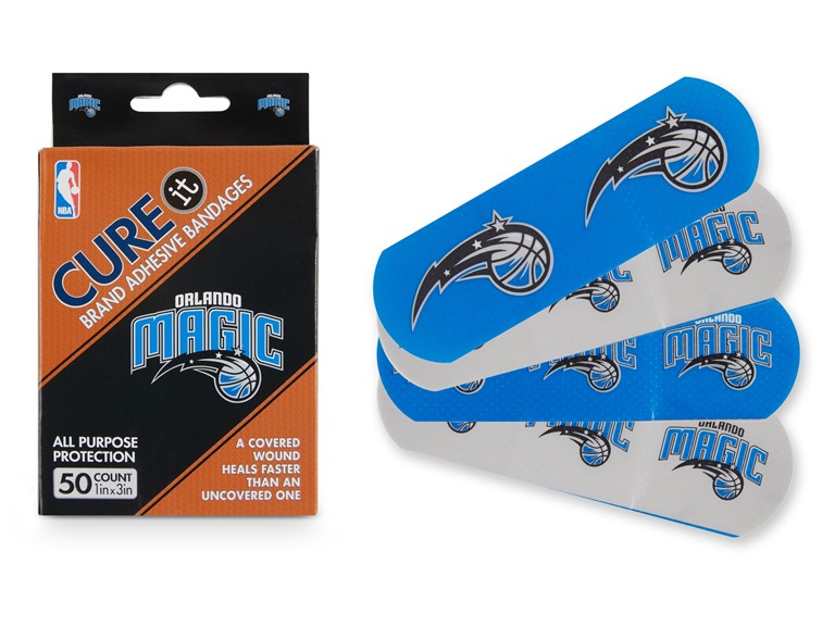 CURE IT  TRX-NBA-ORLMA 10-Pack / 500ct 500ct NBA Team Adhesive Bandages  Orlando Magic