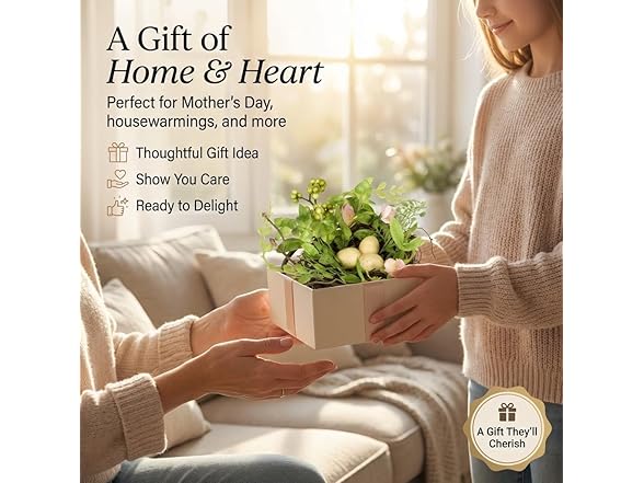 6 Inch Blossom Bird’s Nest with Eggs