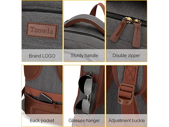 Dark Grey 15.6" Laptop Backpack