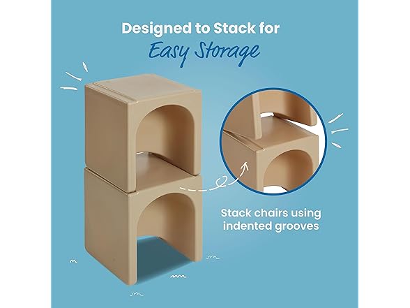 ECR4Kids Tri-Me 3-In-1 Cube Chair
