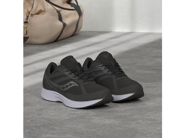 Saucony Men's Cohesion 14, Black/White (9.5 Wide)