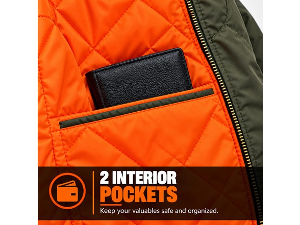 Mens Heavyweight Bomber Flight Jacket