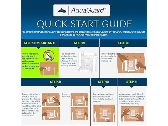 TIDI AquaGuard Sheet – 7” x 7”
