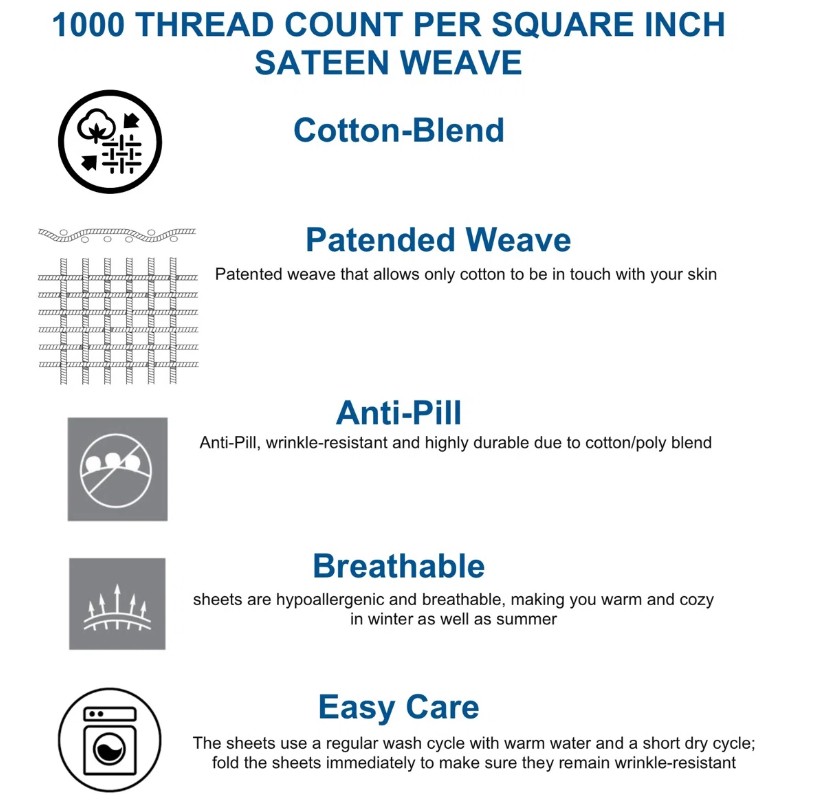 1000TC Egyptian-Quality 6-Piece Sheet Sets - Gallery 11