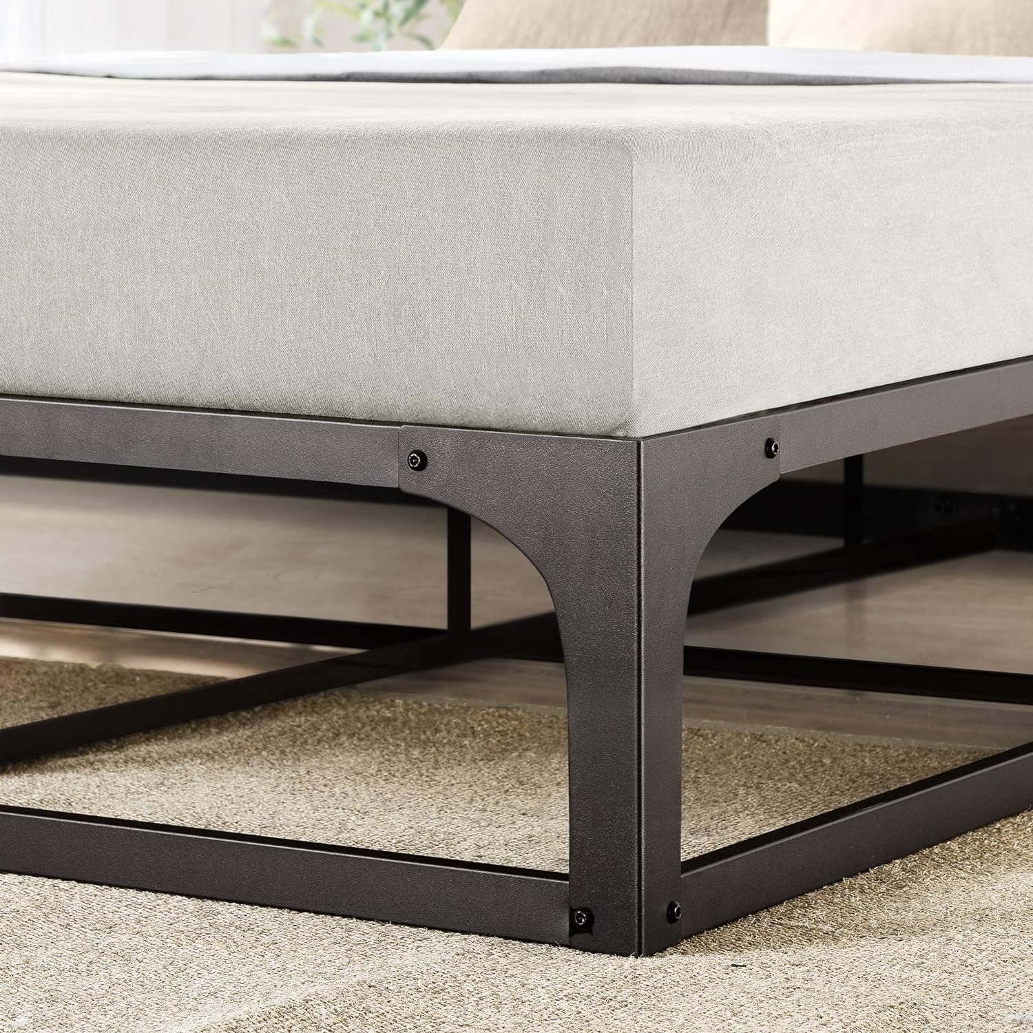 Mellow 12" Metal Platform Bed Frame, King - Gallery 18