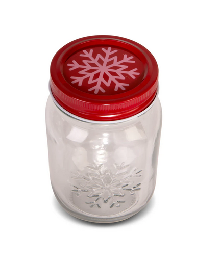 Art+Cook 2 Pack Embossed Holiday Mason Jars - Gallery 6