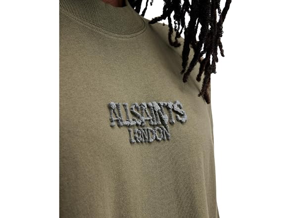 AllSaints Bones SS Crew Marley Green LG