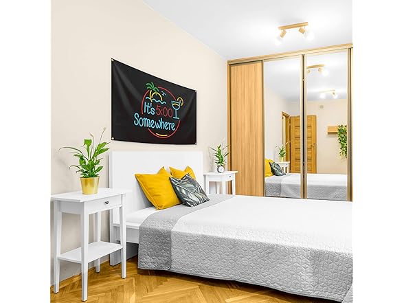 It's 5 O'Clock Flag 3x5 Funny Bedroom