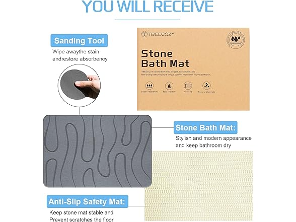 Stone Bath Mat