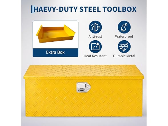Aluminum Truck Bed Tool Box 30''