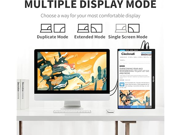 ReHisk 15.6" FHD Travel Monitor (Open Box)