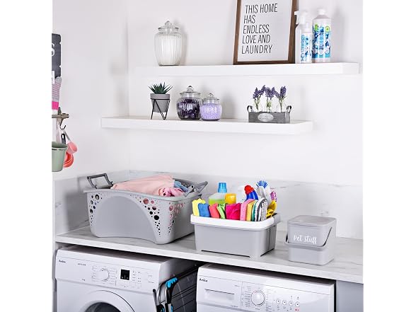 Minky Storage Caddy, Grey, One Size