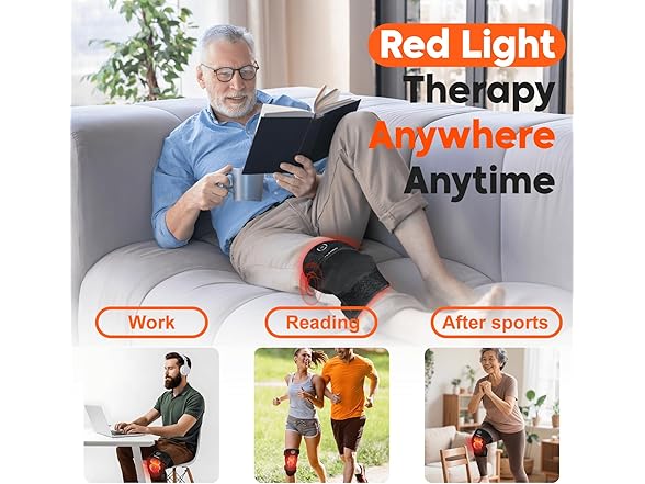 Cordless Red Light Heated Knee Brace