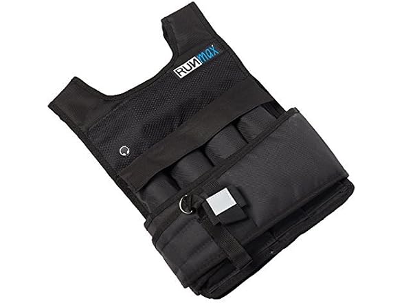 RUNmax Runfast Pro Weighted Vest, 20 lb