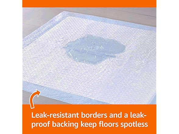 Amazon Basics Leak-Proof Training Pee Pads 100Ct