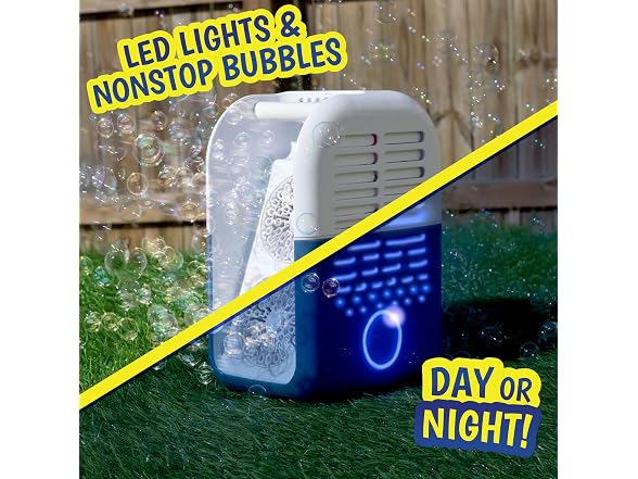 Light Up Portable Bubble Blower Party Machine