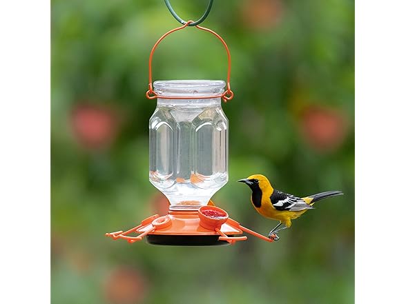 Perky-Pet 9113-2 Top-Fill Glass Oriole Feeder