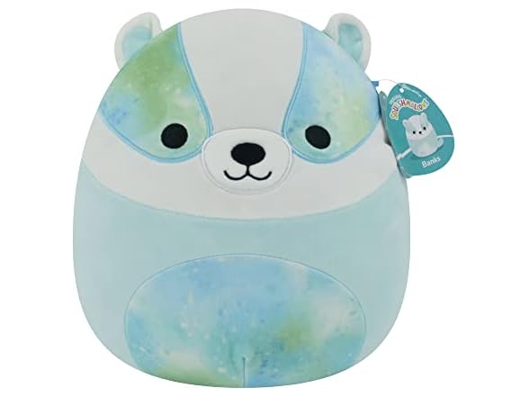 Squishmallows 12-Inch Banks Blue Badger