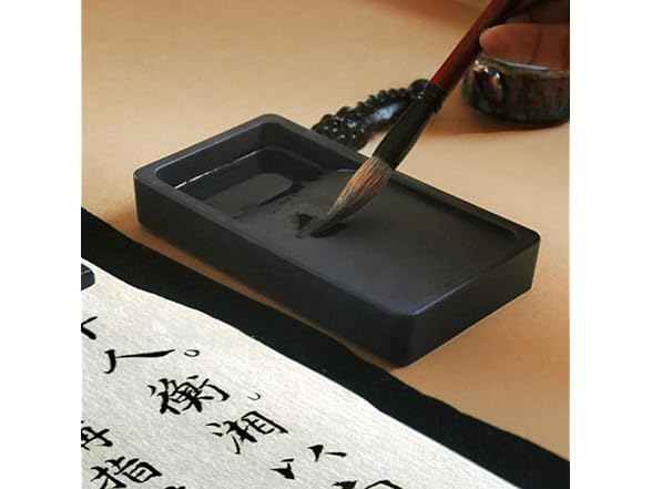 TOYANDONA Portable Inkstone 3-Piece Set