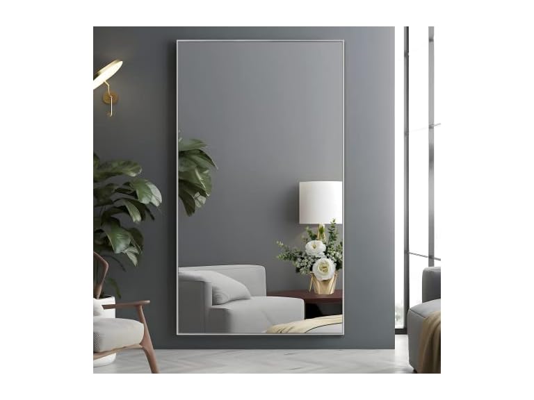 NeuType Full Length Mirror Hanging or Leaning Against Wall