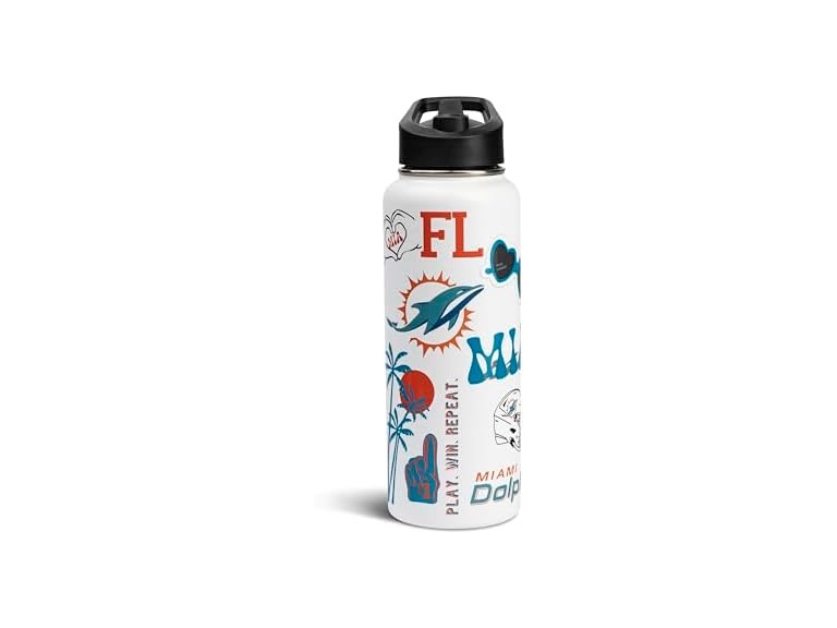 DOLPHINS Team Spirit Water Bottle (34oz)