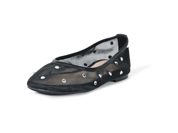 Black Mesh/Rhinestone