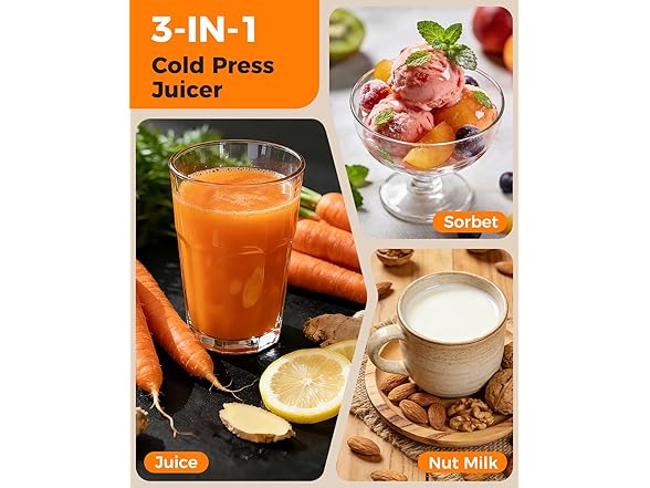 Cold press juicer