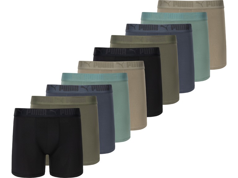 PUMA Men's 10 Pack Performance Boxer Briefs