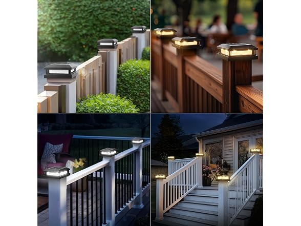 Brightever 8-Pack 4x4 Solar Post Cap - Gallery 8