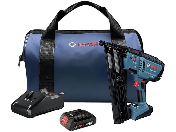 Bosch GNH18V15MAB12RT 8V 15G Angled Finish Nailer Kit