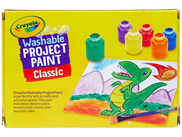 Crayola Washable Kids Paint, 6 Count