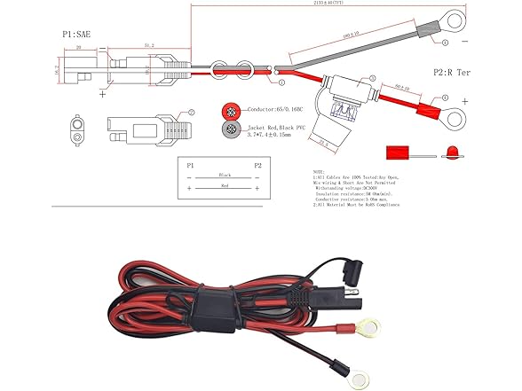 Ovitar O Ring Terminal SAE Cable