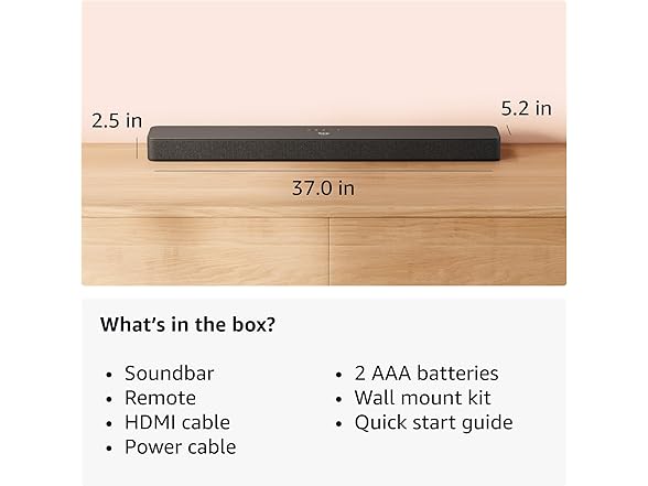 Amazon Fire TV Soundbar Plus (Newest Model)