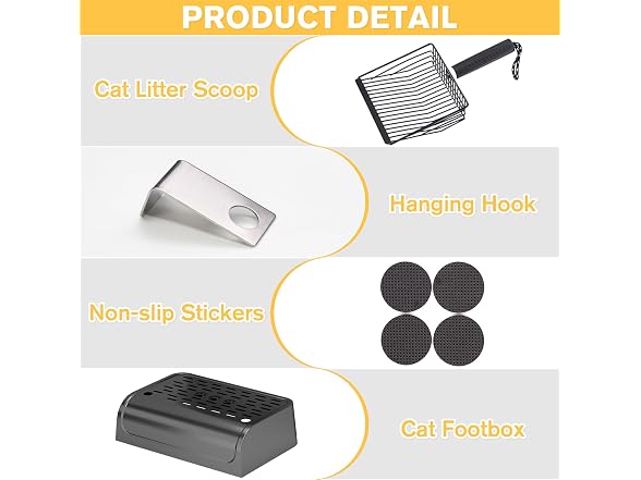 XSBAIHUO Stainless Steel Cat Litter Box with Lid