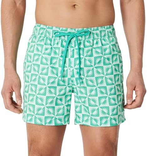 Light Blue Mint Green Sun Geo