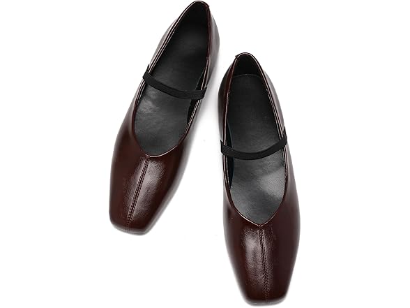 CEFISOP Women Burgundy Suede Flats