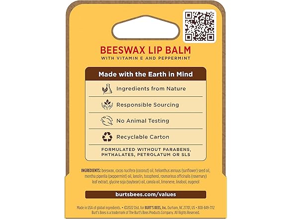 Burt's Bees Beeswax Lip Balm