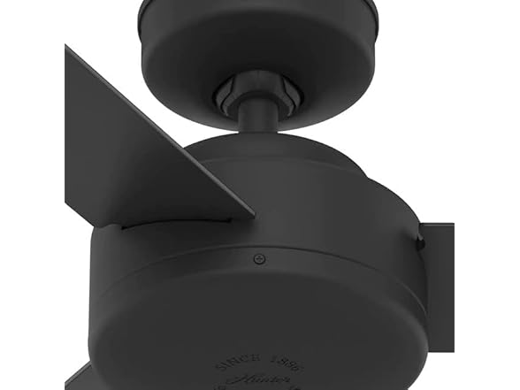 Hunter Fan 44" Casual Matte Black Indoor Ceiling Fan