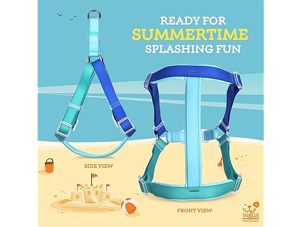 Wags & Wiggles Waterproof PVC Dog Harness