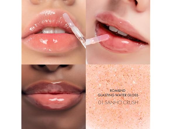 Romand Glasting Lip Gloss 01 Sanho Crush