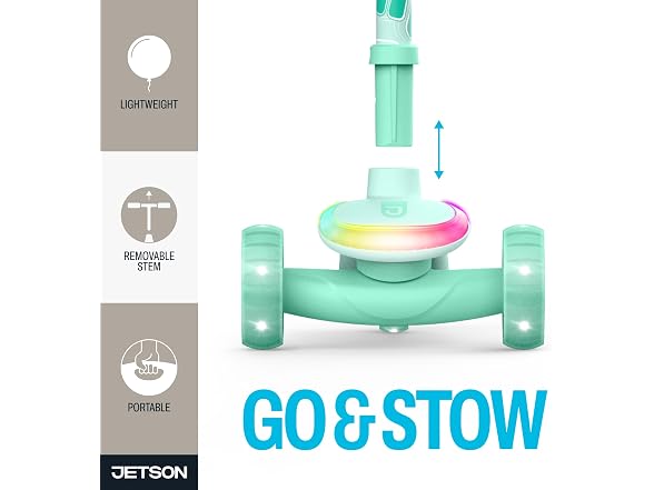 Jetson Twee 3-Wheel Light-Up Kick Scooter, Kids’