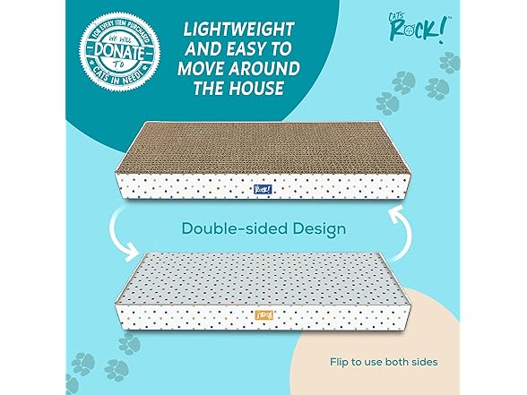 Cats Rock Scratching Board for Cats, Icon and Squares