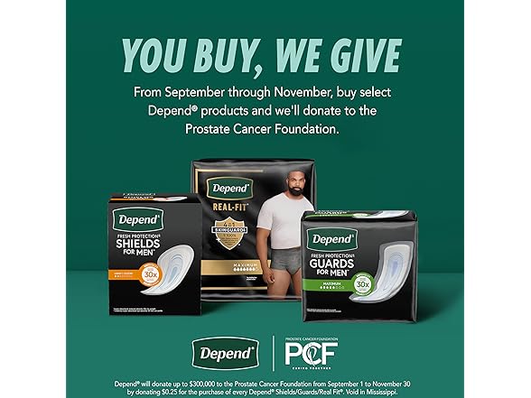 Depend Guards Incontinence Pads for Men