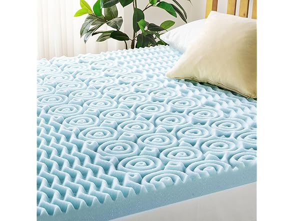 Mellow 4 Inch 5-Zone Memory Foam Mattress Topper
