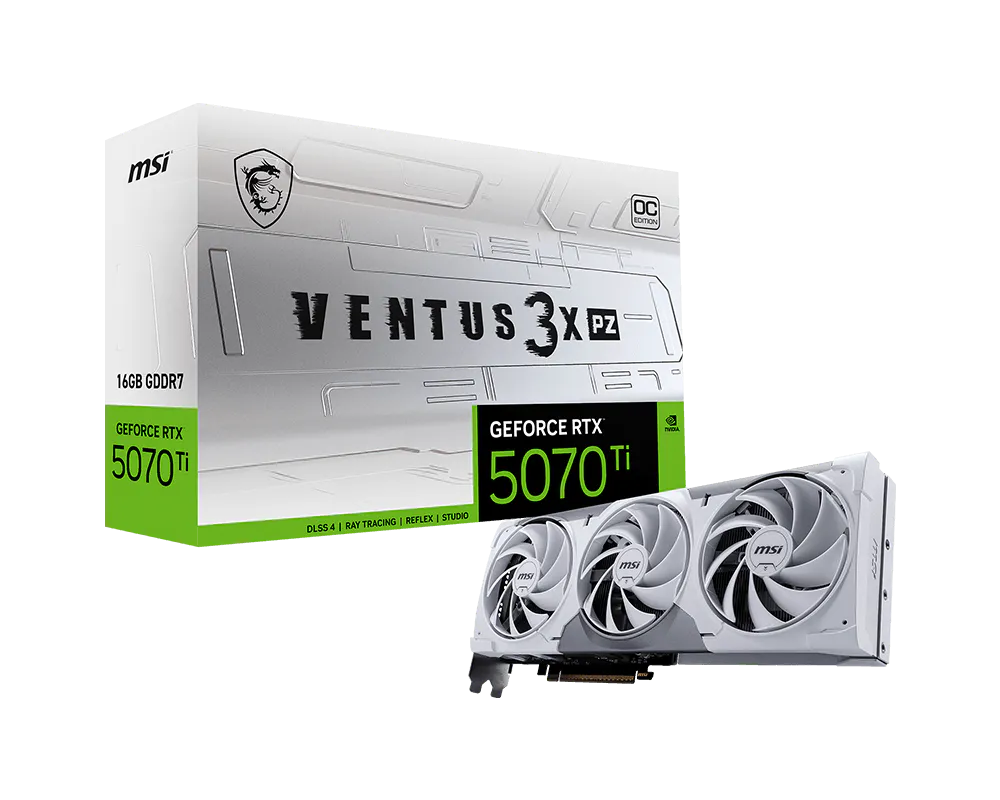 MSI GeForce RTX 5070 Ti 16G VENTUS 3X PZ OC - Gallery 2