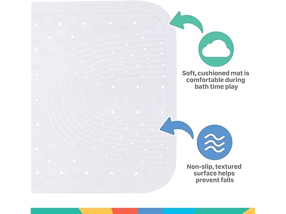 Nuby Cushioned Bath Mat for Babies and Toddlers