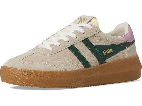 Gola Womens Athena, Bone/Evergreen/Candy