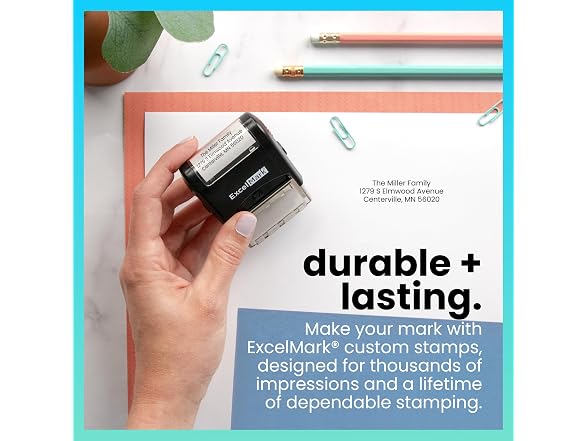 ExcelMark Custom Stamp – Clear & Crisp M