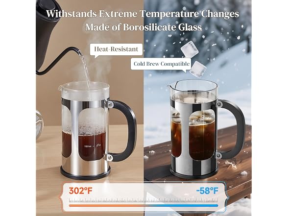 Veken 34oz French Press Coffee Maker