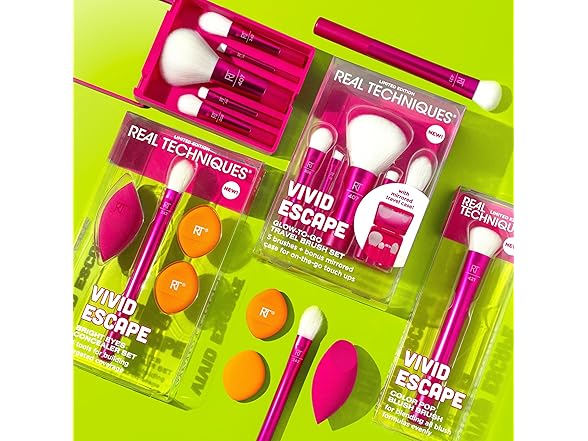 Real Techniques Vivid Escape Bright Eyes Concealer 4 Piece Set